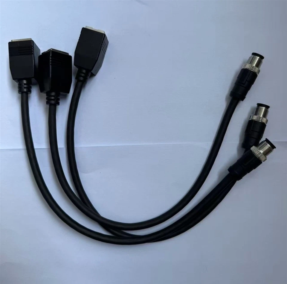M12 8pin To RJ45 Female Cable